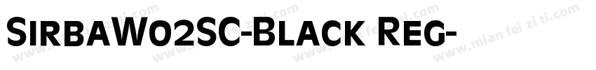 SirbaW02SC-Black Reg字体转换